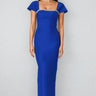 Gloria Blue Diamond Bandage Maxi Dress