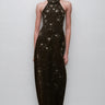 Miley Black Embellished Skinny Cut Maxi Dress
