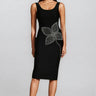 Lolic Diamond Flowers Bandage Midi Dress
