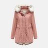 Dames Parka Jas – Verstelbare Taille – Afneembare Bontkraag – Winddichte Manchetten