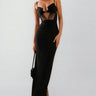 Mauda Cutout Crepe Bustier Maxi Dress