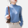 Dames Trui – Slim Fit – Lichtgewicht Breisel – Colkraag – Geribde Boorden