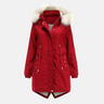 Dames Parka Jas – Verstelbare Taille – Afneembare Bontkraag – Winddichte Manchetten