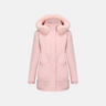 Dames parka jas – Relaxte pasvorm – Waterafstotend – Imitatiebont capuchon – Taillekoord