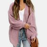 Dames Vest – Oversized Pasvorm – Grofgebreid – Open Voorzijde – Lantern Mouwen