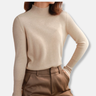 Dames Trui – Slim Fit – Lichtgewicht Breisel – Colkraag – Geribde Boorden