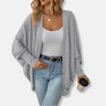 Damesvest – Oversized Pasvorm – Open Voorzijde – Batwing Mouwen – Zacht Breisel