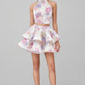Raynate Pink Printed Backless Mini Dress Set