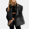 Dames Puffer Vest – Gewatteerd – Relaxte Pasvorm – Hoge Kraag – Heuplengte