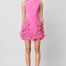 Zaily Pink 3D Flower Mini Dress