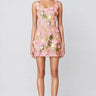 Bloomer Pink Embroidered Mini Dress