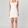 Valentina White Floral Mini Dress