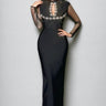 Garela Cutout Crystal Bandage Maxi Dress