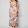 Gaeldriel Spaghetti Sequin Embroidered Midi Dress
