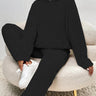 Dames Tweedelig Set – Pullover Hoodie – Wijde Broek – Zachte Pluche Stof