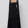 Tegany Beaded Chain Sleeve Maxi Dress