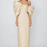 Olera Strapless 3D Bow Maxi Dress-Apricot