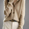 Dames Cardigan - Pluche - Relaxte Pasvorm - Opstaande Hals - Lange Mouwen