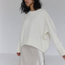 Dames Sweatshirt – Oversized Relaxed Fit – Zachte Knit – Ronde Hals – Geribde Boorden
