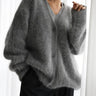 Dames Vest – Oversized Pasvorm – Zachte Gebreide Stof – V-hals Met Knopen