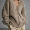 Dames Vest – Oversized Pasvorm – Zachte Gebreide Stof – V-hals Met Knopen