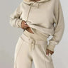 Dames 2-delig Trainingspak – Cropped Hoodie – Relaxte Pasvorm – Wijde Joggingbroek