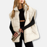 Dames Puffer Vest – Gewatteerd – Relaxte Pasvorm – Hoge Kraag – Heuplengte