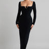 Elily Black Bandage Maxi Dress