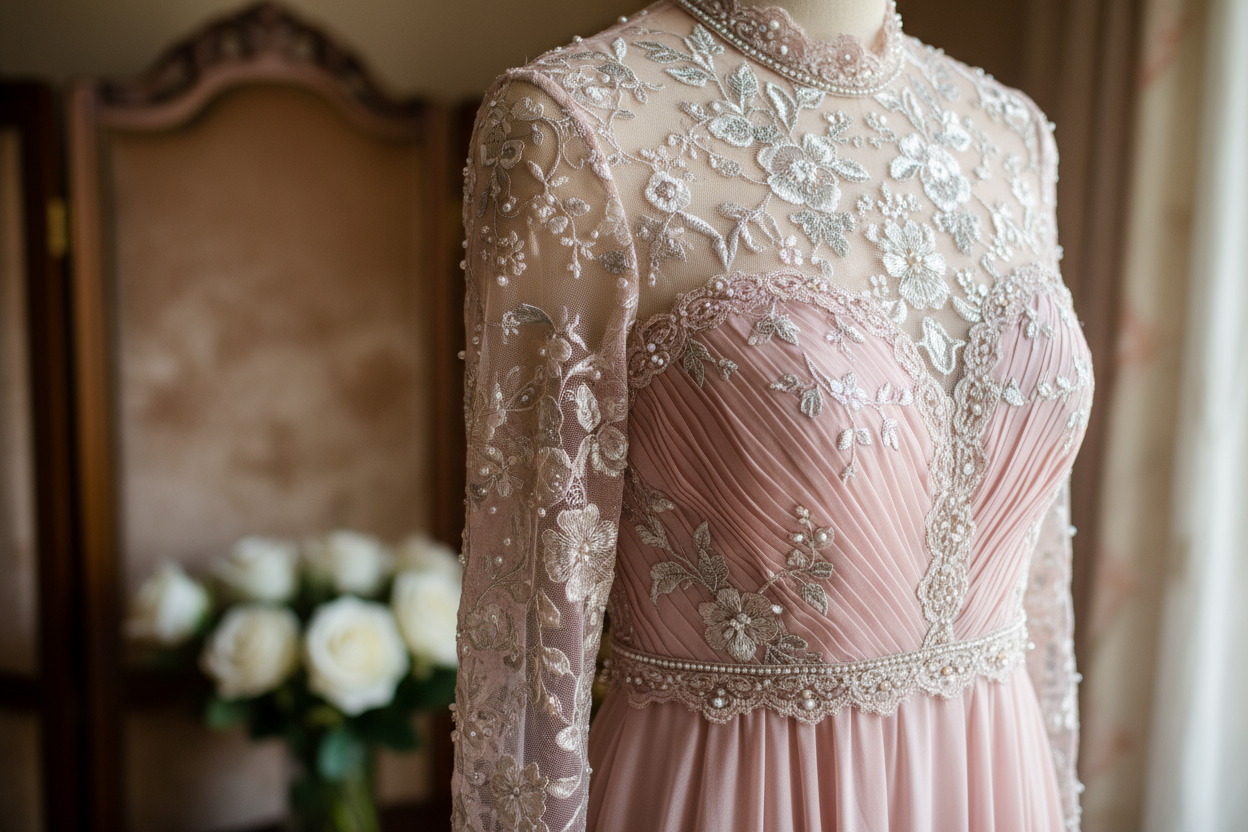 Wil een foto van een jurk maar dichtbij met een mooi detail